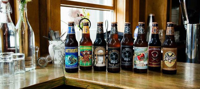 Motor City Brewing Works beer bottles, Detroit breweries