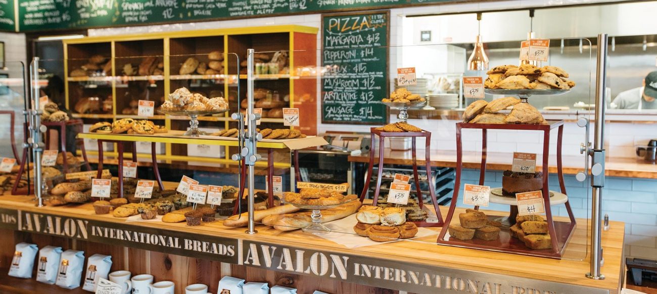 Comptoir de la boulangerie Avalon International Bakery