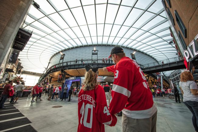 Little Caesars Arena Red Wings fans
